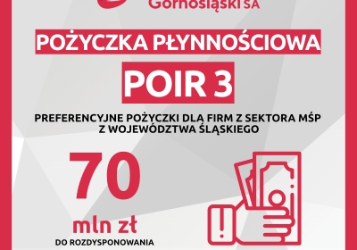 Pożyczka płynnościowa POIR 3 - 70 mln zł dla przedsiębiorstw sektora MSP!